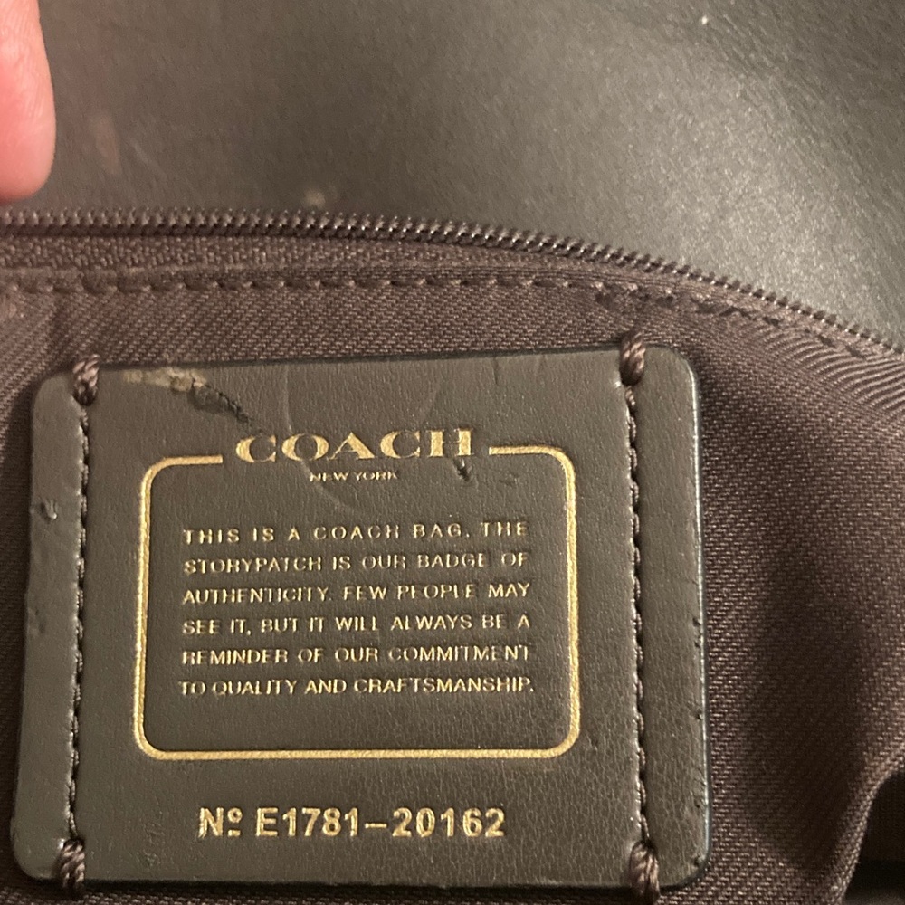 Genuine Coach Mercer 30 Satchel Leather Gray/ Brown Satchel - Picture 3 of 17